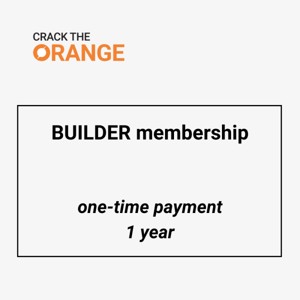 BUILDER membership 1 year BTC